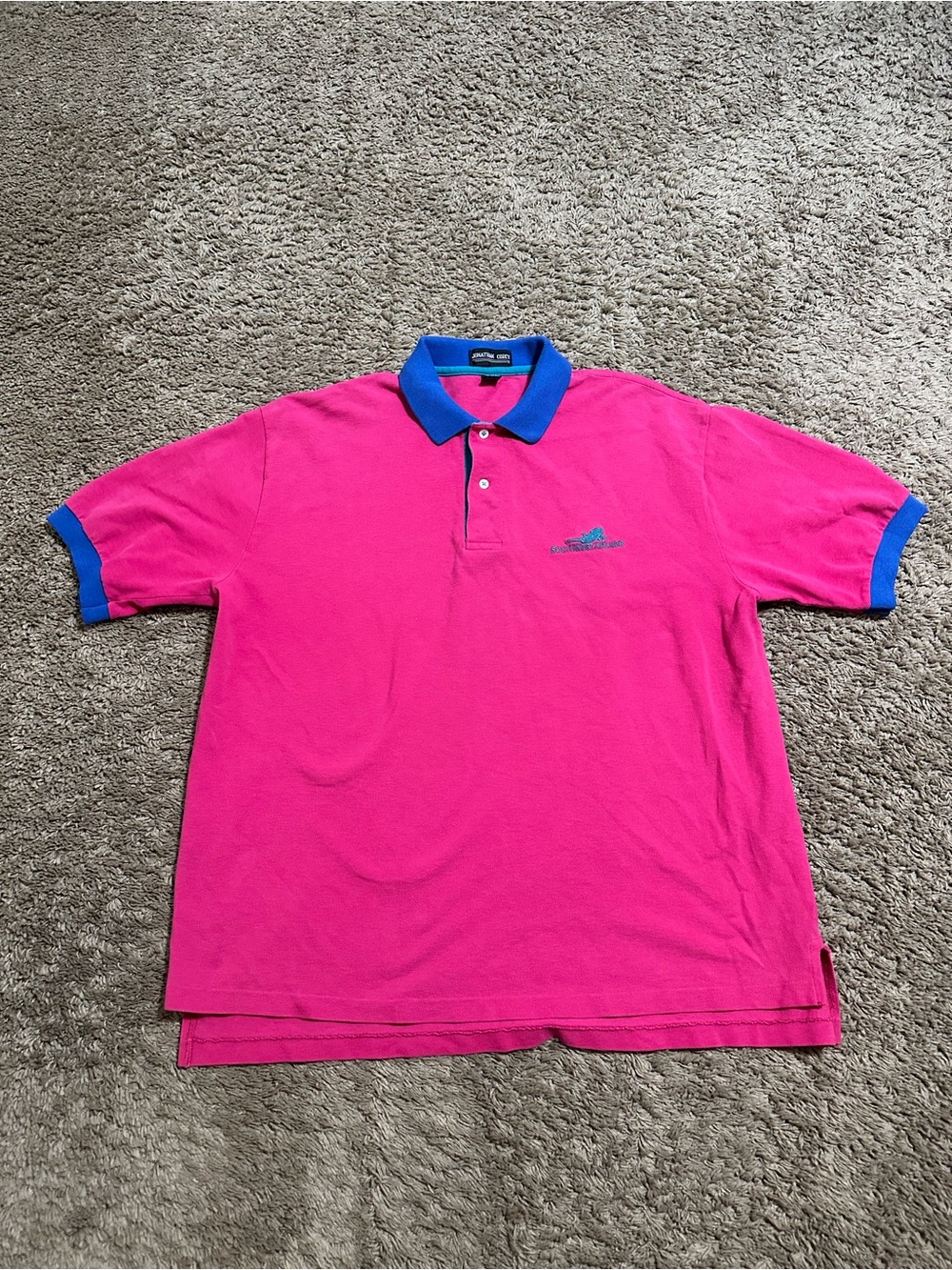 Vintage Southwest Airlines “pink” polo shirt 80s size Xl